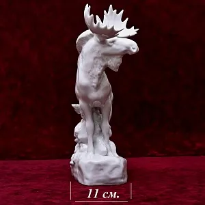 Большая Авторская Фарфоровая Статуэтка «Лось», Воробьёв ЛФЗ, СССР  - 1951 год.