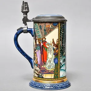 Коллекционная Пивная Кружка «Лель и Снегурочка», Фарфор, Villeroy&Boch Германия. 