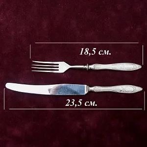 Редкость!!! Набор Столовые Ножи - Вилки «Серп и Молот» 6 пар, Нержавеющая сталь, СССР 50гг.