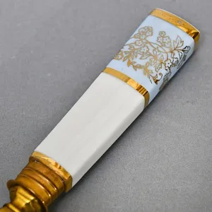 Набор для подачи и сервировки - 3 предмета, "Незабудки" Фарфор Haviland Франция, первая половина ХХ века.