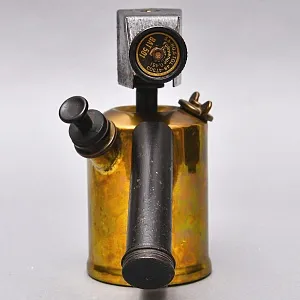 Редкость! Винтажная Бензиновая Горелка - Паяльная Латунная Лампа, Германия -50 гг.