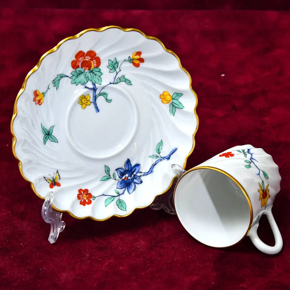 Коллекционная Фарфоровая Кофейная пара HAVILAND Limoges, Франция.