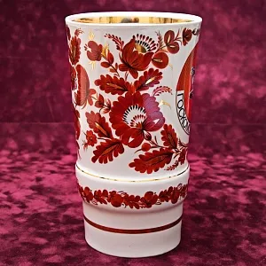 Агитационная! Подарочная Фарфоровая Ваза «Госкомспорт СССР» Барановский ФЗ CCCР - 70 гг.