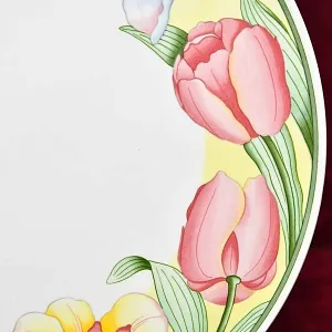 Сервировочная Тарелка - Блюдо для торта, Фарфор Villeroy&Boch Германия, 1991 - 1993 годы.