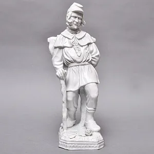 Большая Фарфоровая Статуэтка «ПУТНИК», Wiener Porzellanmanufaktur Augarten, Австрия середина ХХ века.