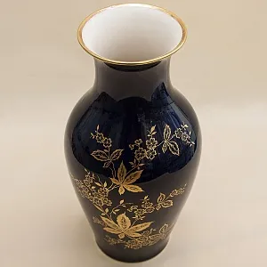 Кобальтовая Винтажная Ваза коллекция «Monic» Lindner Бавария, Германия 60 -е гг.