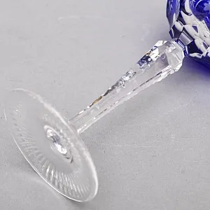 Редкость! Шесть Бокалов для вина из Цветного Хрусталя «ВИНОГРАД», NACHTMANN Германия конец ХХ века.