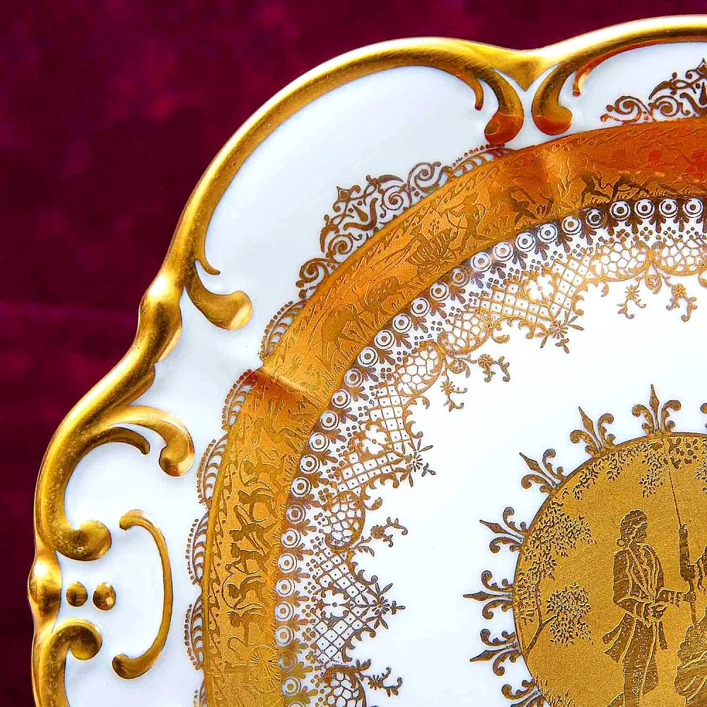 Авторское Блюдо - Тарелка «Дама с Кавалером» DW PORZELLAN-MANUFAKTUR.