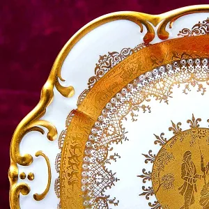 Авторское Блюдо - Тарелка «Дама с Кавалером» DW PORZELLAN-MANUFAKTUR.