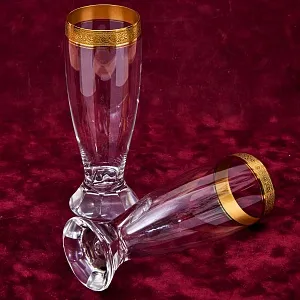 Набор «Тет-а-Тет» Пара Хрустальных Стаканов - Бокалов для Пива «Concorde», Theresienthal Германия.