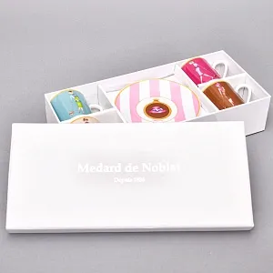 Набор из 4-х Кофейных пар «За покупками - Shopping», Limoges Medard de Noblat Франция, конец ХХ века.