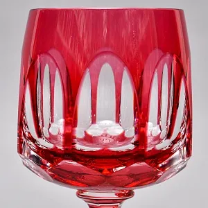 Хрустальный Бокал для вина розового цвета серия «ANTIKA», NACHTMANN Германия, 70 -е годы. 