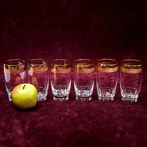 Набор 6-ть Хрустальных Стаканов серия «Copenhagen», MOSER - МОЗЕР Чехия.