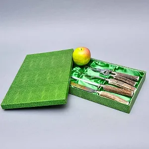 Набор для Барбекю «Охота» - 4 предмета, Stainless Steel Solingen Германия, 60 -е годы ХХ века.