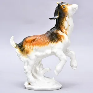 Коллекционная Фарфоровая статуэтка «Козленок», Karl Ens Германия, первая половина ХХ века.