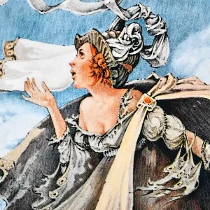 Коллекционная тарелка «Кентерберийские истории. Принцесса Констанца», Фарфор The Longton Crown Англия.