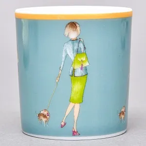 Набор из 4-х Кофейных пар «За покупками - Shopping», Limoges Medard de Noblat Франция, конец ХХ века.