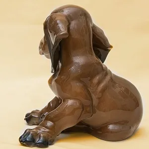 Редкая Фарфоровая Статуэтка Собака «ТАКСА» Н -16 см., ROSENTHAL,  Германия, 70-е годы ХХ века.