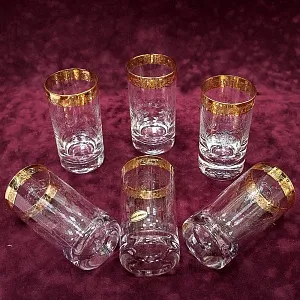 Набор из 6-ти Хрустальных Стаканов, Murano Италия, середина ХХ века.