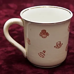 Редкость! Юбилейная Агитационная Фаянсовая Кружка «150 лет ЗиК Конаково», СССР -1959 год. 