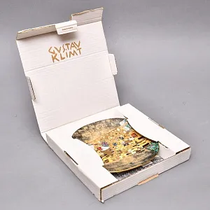 Коллекционная Тарелка «Шедевры Густава Климта. ПОЦЕЛУЙ», Фарфор Lilien Porzellan Австрия, 1990 год. 