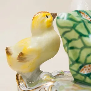 Коллекционная Фарфоровая статуэтка «Девочка-Ангел и Цыпленок» SANDIZELL Германия.