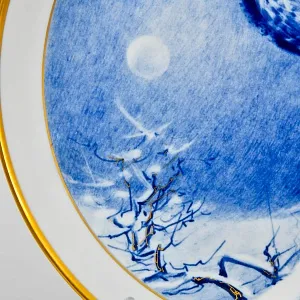 Коллекционная Фарфоровая Тарелка - Блюдо «Птица - Орел - Канюк», MEISSEN Германия - 1985 год.