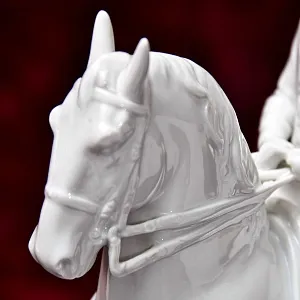 Редкая! Коллекционная Фарфоровая статуэтка «РЫСЬ», Wiener Porzellanmanufaktur Augarten, Австрия, середина ХХ века.