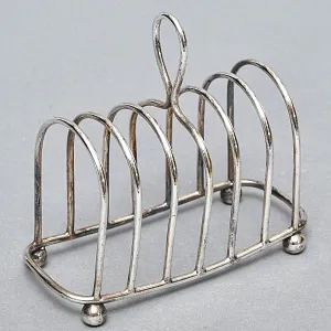 Сервировочная Металлическая Подставка для Тостов, SHEFFIELD Англия - середина ХХ века.