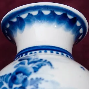 Авторская Коллекционная Фарфоровая Ваза «Тюльпан» СССР ГЖЕЛЬ - 1980 год.