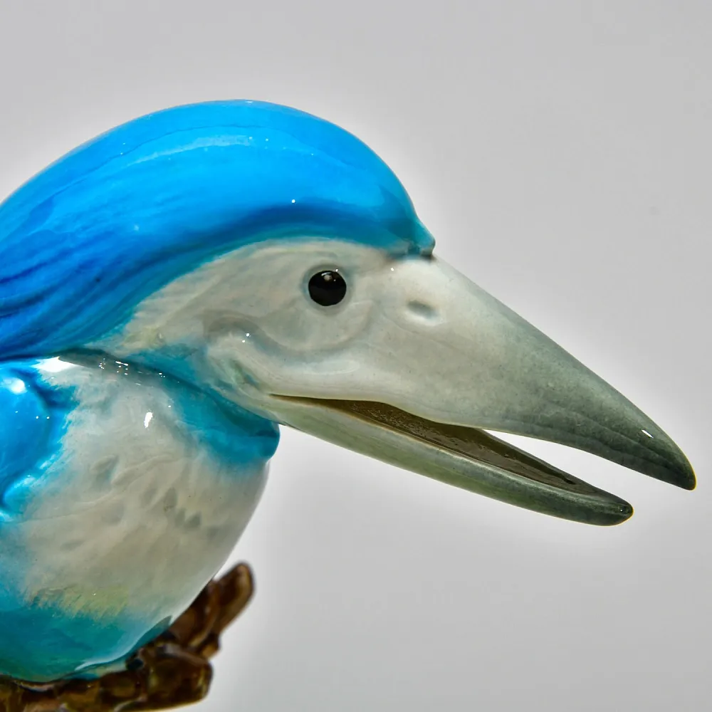 Редкая Фарфоровая статуэтка Птицы «Веселый Зимородок», Goebel Германия - 1982 год.