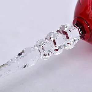 Два Бокала для Вина «Тет-а-Тет» из Цветного Хрусталя,  PEILL und PITZLER Германия, 70 -е годы ХХ века.