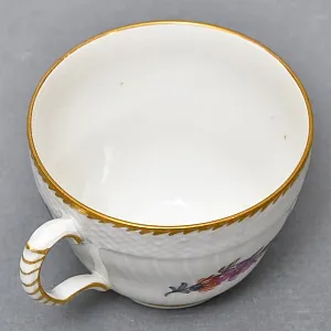 Антикварная Кофейная пара «Летние цветы», Фарфор Royal Copenhagen Дания, 1870 - 1890 годы. 