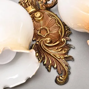 Пара Винтажных Электрических Настенных Двух рожковых Светильников - Бра, бронза СССР 70 -е гг. 