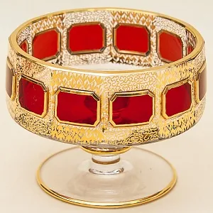 Орешница - Вазочка - Конфетница из серии «Зелёный Изумруд», ERNST WITTIG, Германия.