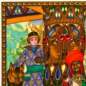 Картина - Панно - Фарфоровая Плакетка «Царевна Елена - Свадьба», Villeroy&Boch. Германия - 1982 год.