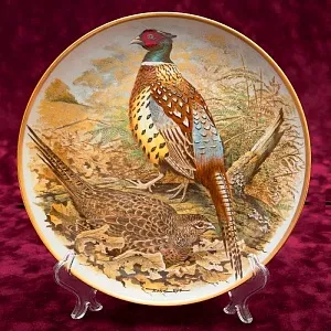 Коллекционная Тарелка «Китайский фазан» Фарфор Лимож Limoges Франция - 1979 год.