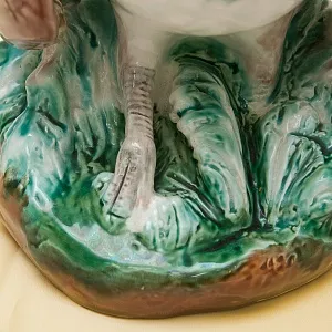 Большая Коллекционная статуэтка «Птица - ДРОФА», Фаянс ЗиК Конаково, СССР 50-е годы.