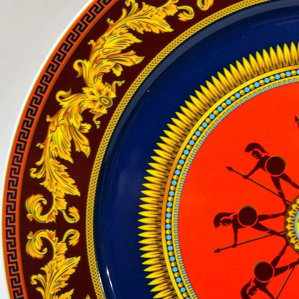 «Античные Герои» - Коллекционная Фарфоровая Тарелка - Блюдо, VERSACE, Rosenthal Германия конец ХХ века.