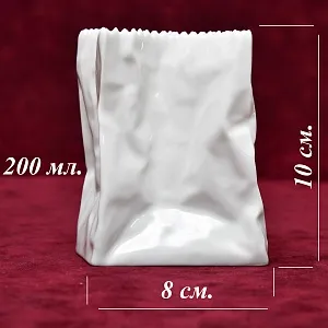 Миниатюрная Фарфоровая Вазочка «Мятый пакет», Rosenthal Германия - 1979 год. 