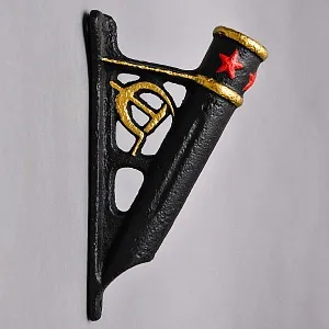 Уличный Чугунный Кронштейн Держатель для Флага - Флагшток, СССР - 1935 год.