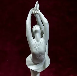 Редкая! Авторская Статуэтка «Фигуристка - Денизе Бильман», фарфор Kaiser, Германия -1979 год.