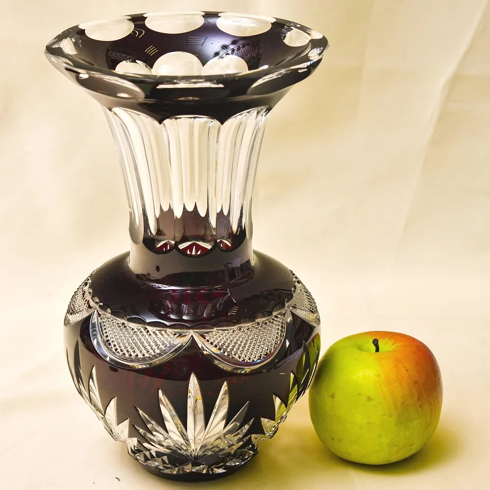 Коллекционная Хрустальная Ваза для Цветов WMF Crystal Cabinet Германия Н-25,5 см., конец 60-х гг.