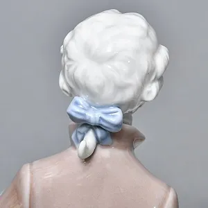 Парные Фарфоровые статуэтки - подставки для ювелирных украшений «Дама и кавалер», Lladro Испания. 