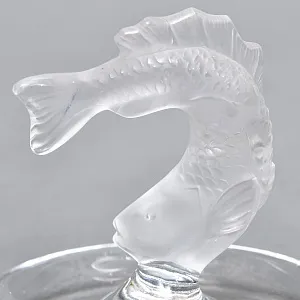 Хрустальная Подставка «РЫБКА» для колец и украшений в стиле Арт Нуво, Laligue Франция.