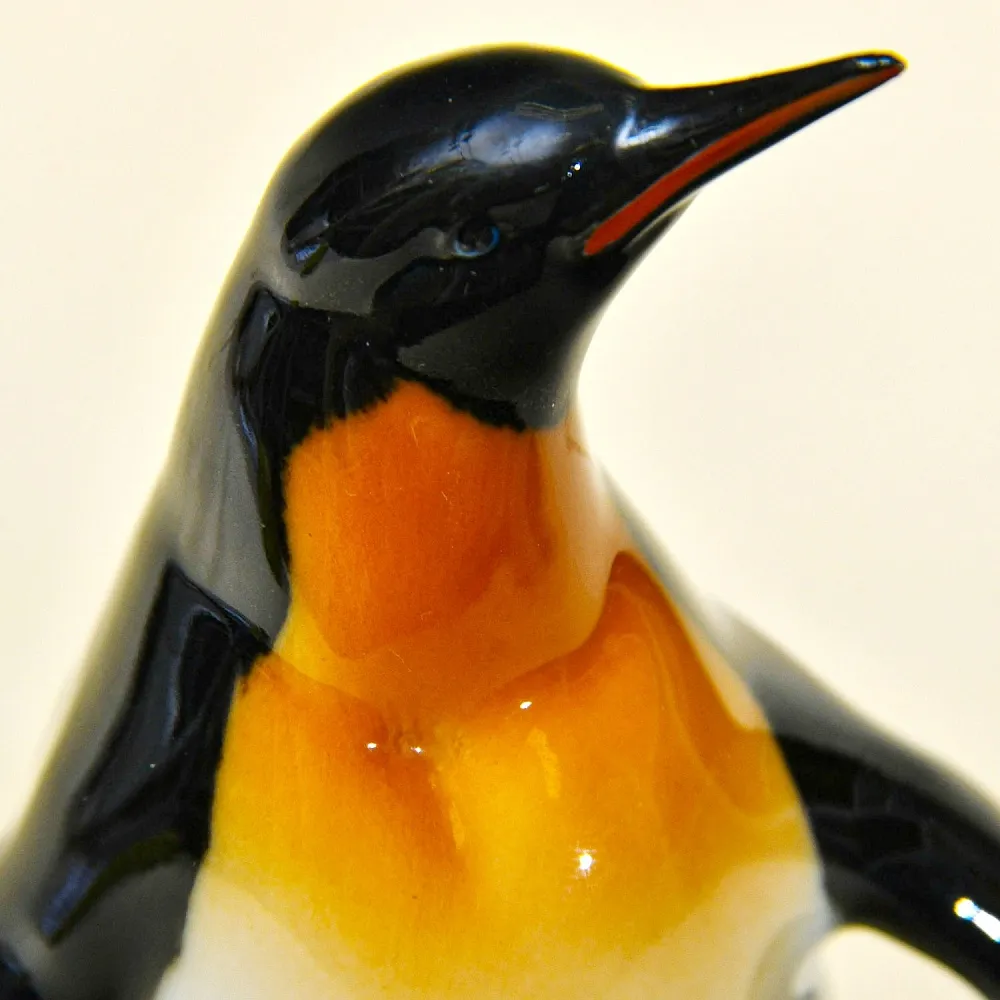 Коллекционная фарфоровая статуэтка «Пингвин с пингвиненком», Hutschenreuther Германия, 70 -е годы ХХ века.