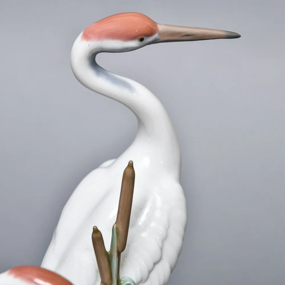 Коллекционная Фарфоровая статуэтка «Птицы. Пара журавлей», Lladro Испания. 