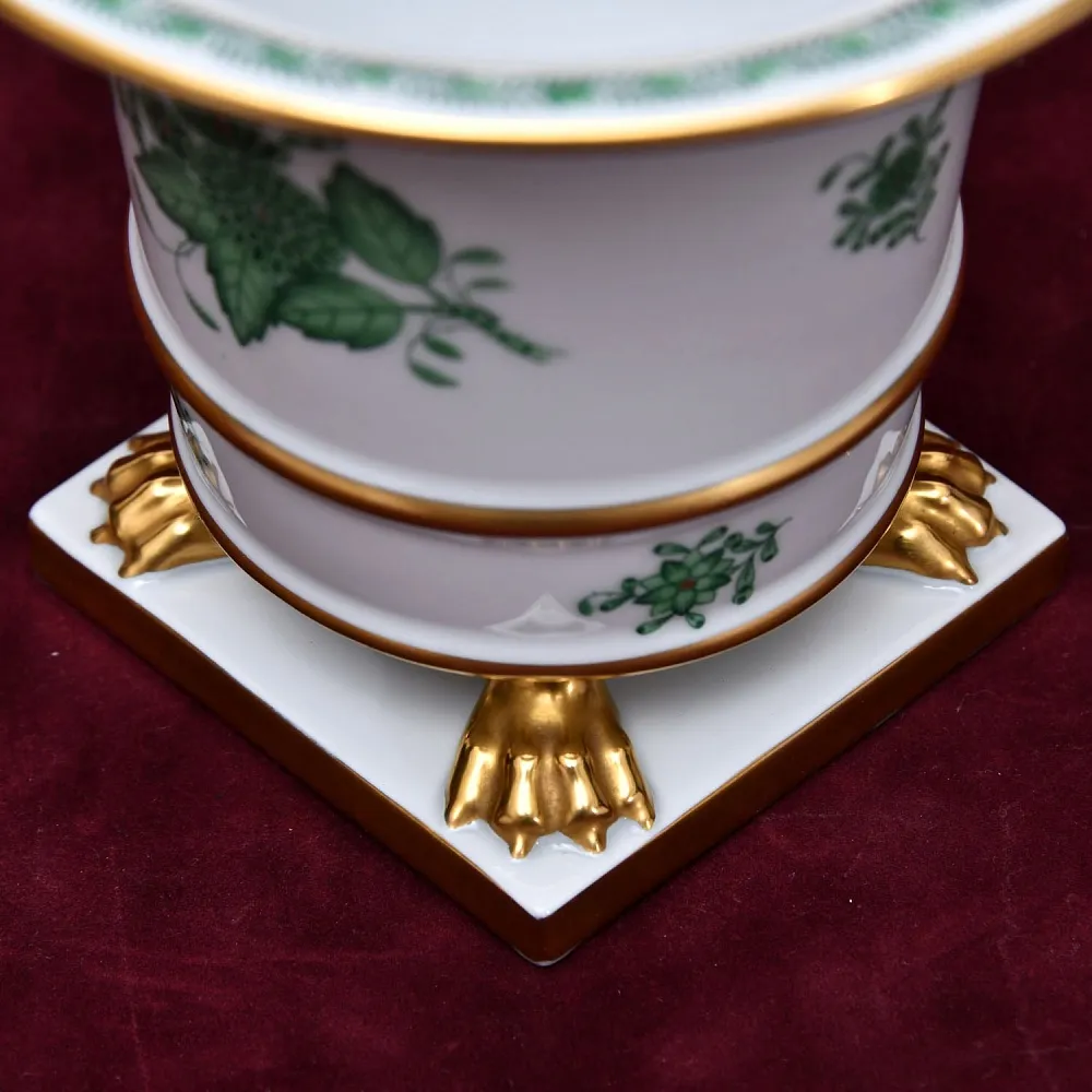 Классическая Фарфоровая Ваза APPONYI GREEN, HEREND Венгрия, вторая половина ХХ века.