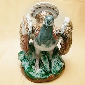 Большая Коллекционная статуэтка «Птица - ДРОФА», Фаянс ЗиК Конаково, СССР 50-е годы.