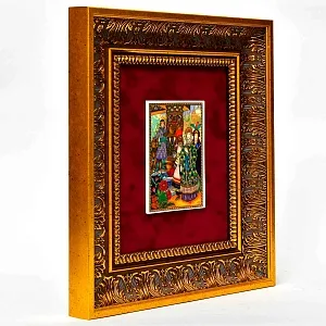 Картина - Панно - Фарфоровая Плакетка «Царевна Елена - Свадьба», Villeroy&Boch. Германия - 1982 год.